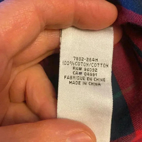 Plaid style 100% cotton shirt 👚 perfect for leggings for a spring &summer  time - Picture 11 of 13